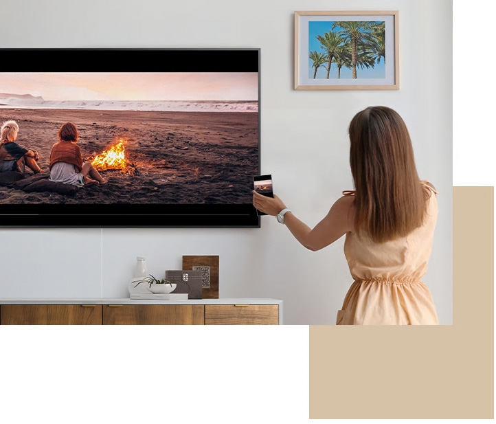 Samsung The Frame 75 tum QE75LS03TAUXXC TeleHå Radio TV