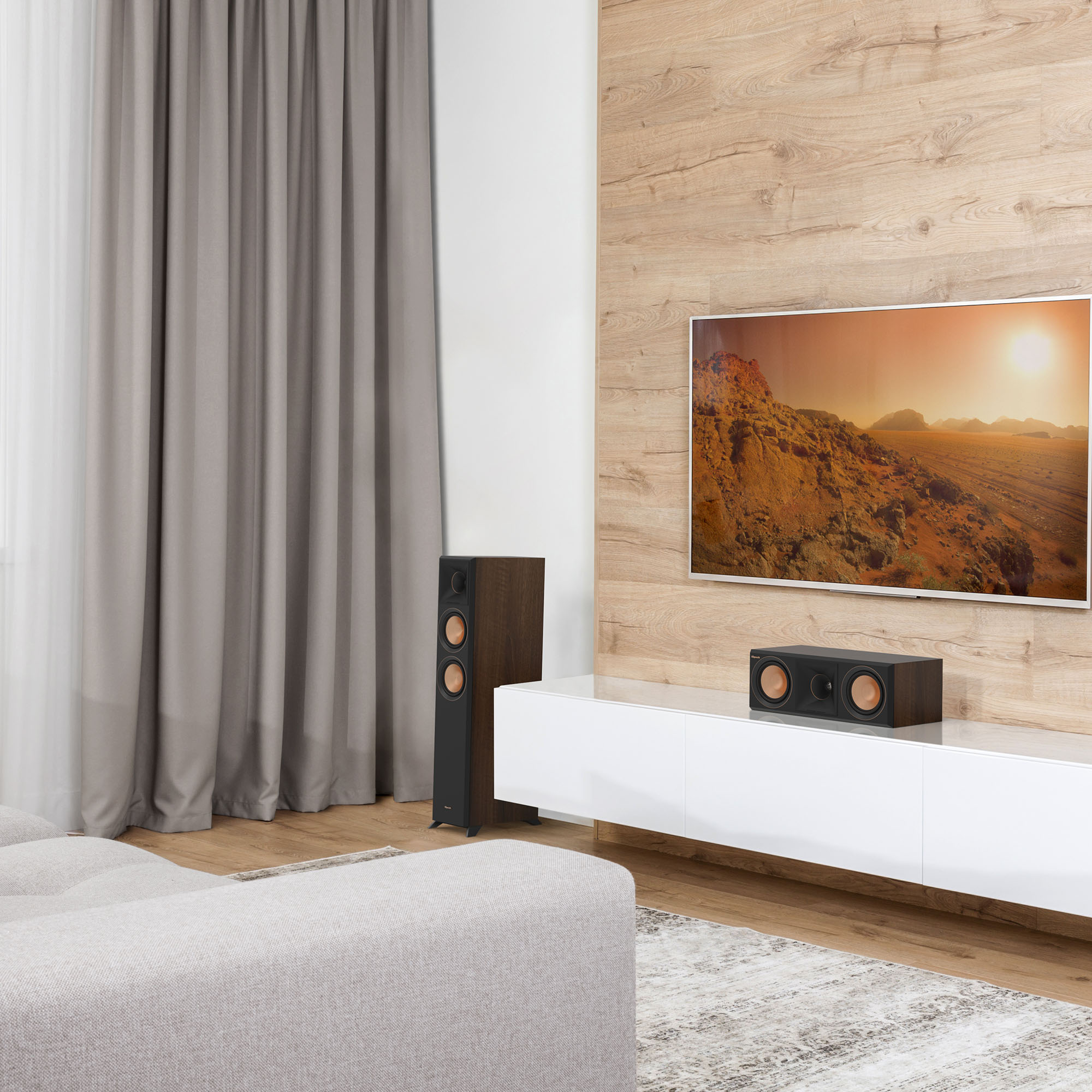 rp_500c_ii_sitting_on_a_white_credenza_under_a_tv.jpg